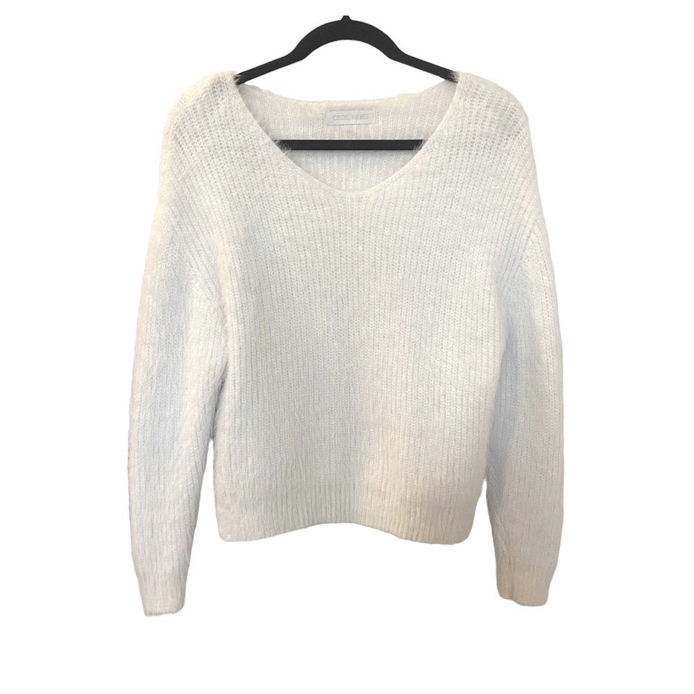 Cecil McBee Fluffy Knit Crop Sweater Size Small